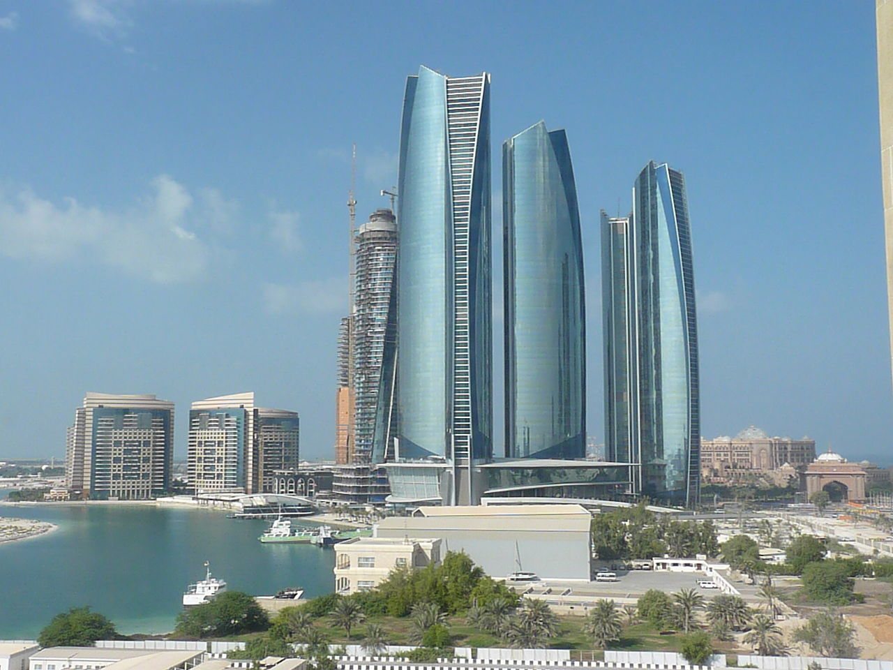 Etihad Towers exterior; not the Observation Deck interior