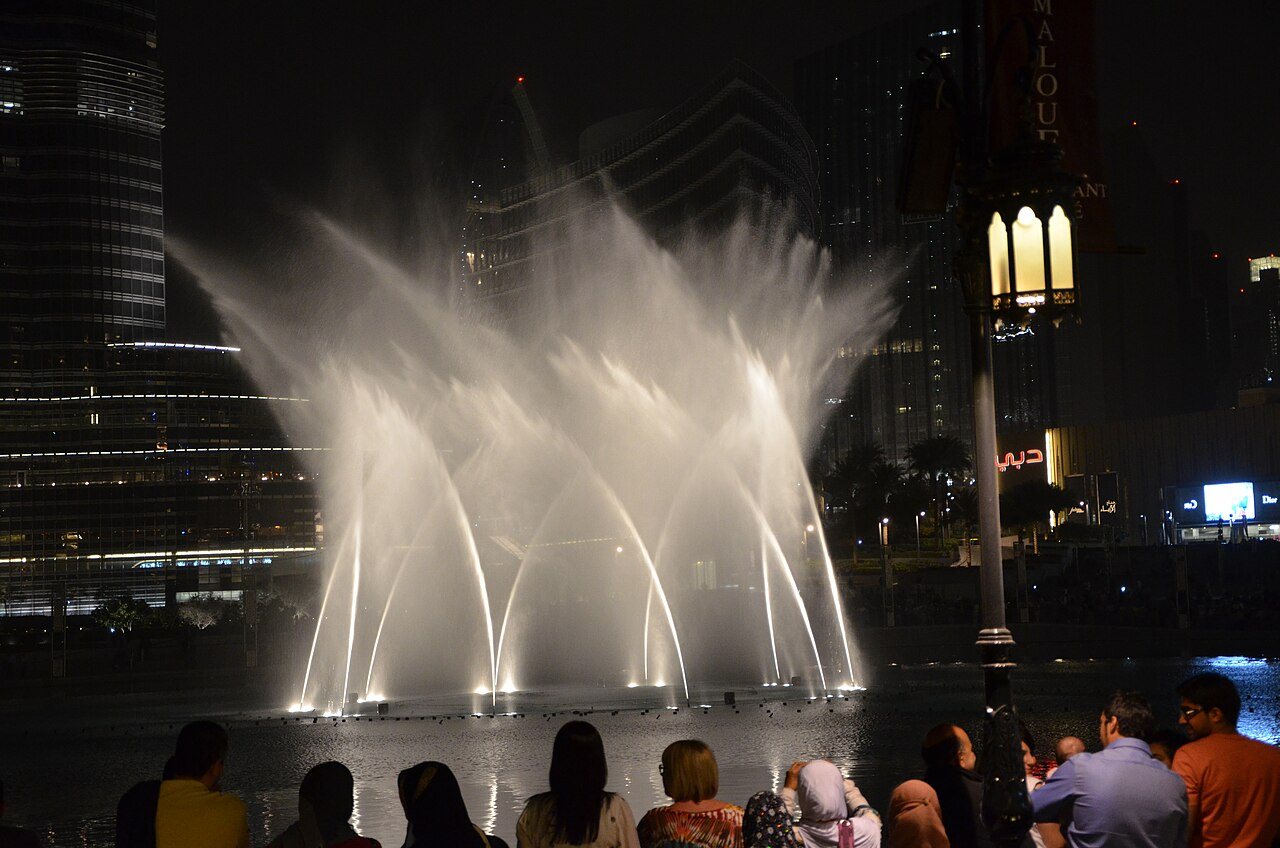 The Dubai Fountain in Dubai