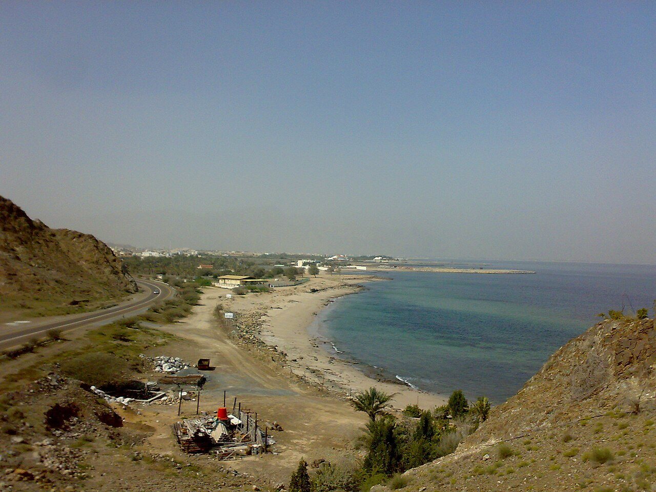 Dibba Al Fujairah coastal setting; not the fort