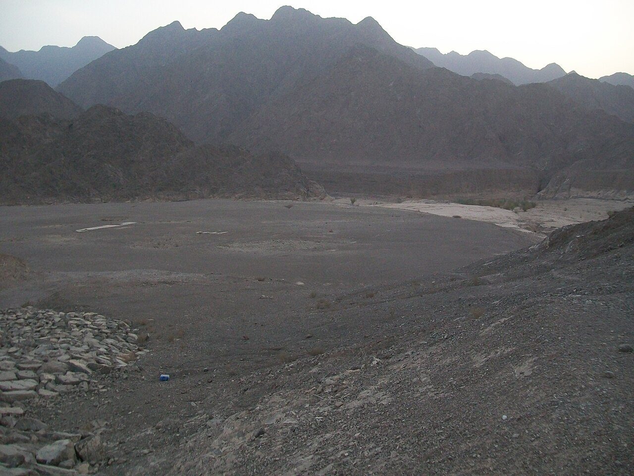 Wadi Wurayah dam landscape; not the waterfall or a public entry point