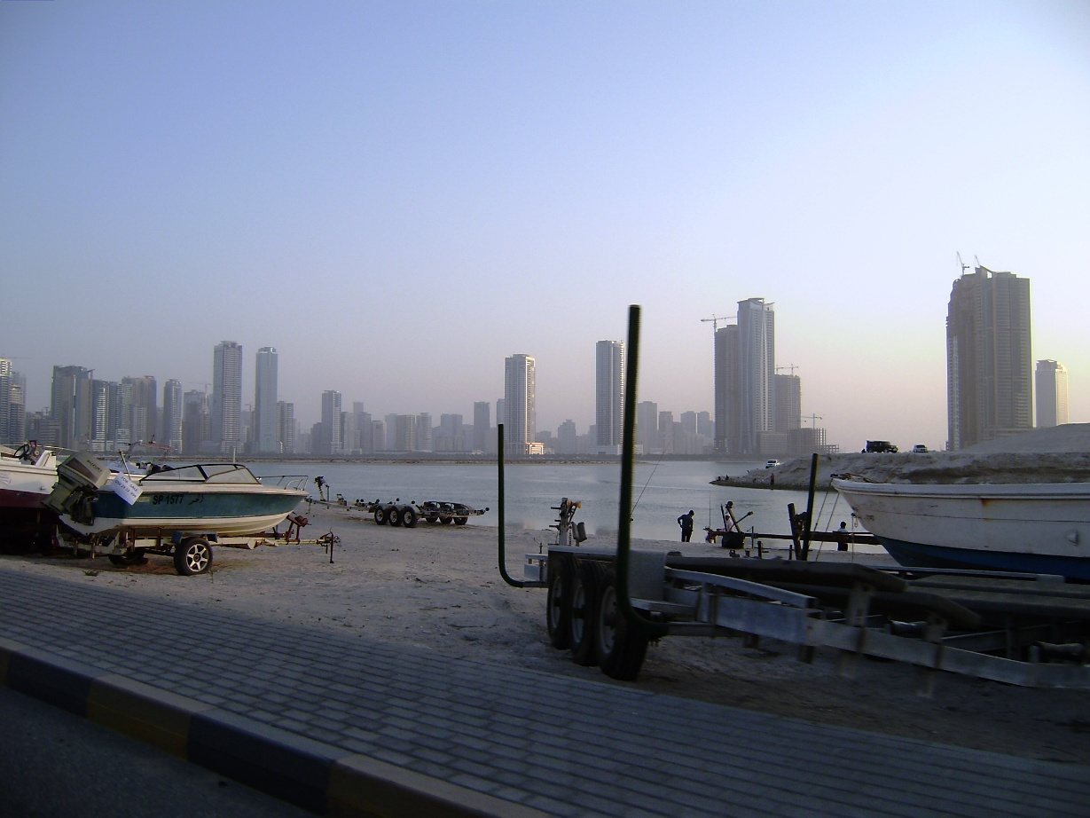 Al Khan waterfront beside Sharjah Aquarium; not aquarium interiors