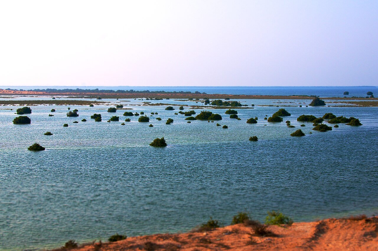 Umm Al Quwain coastal scenery photographed in 2011; not kite surf beach center